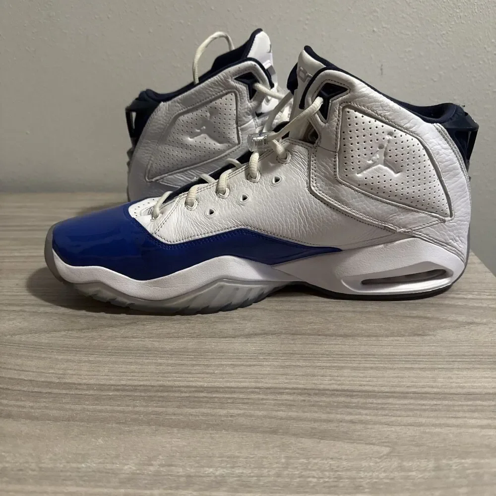Jordan B’Loyal “White Metallic Silver Blue” Men’s Size 15 Lifestyle‎ Sneakers
